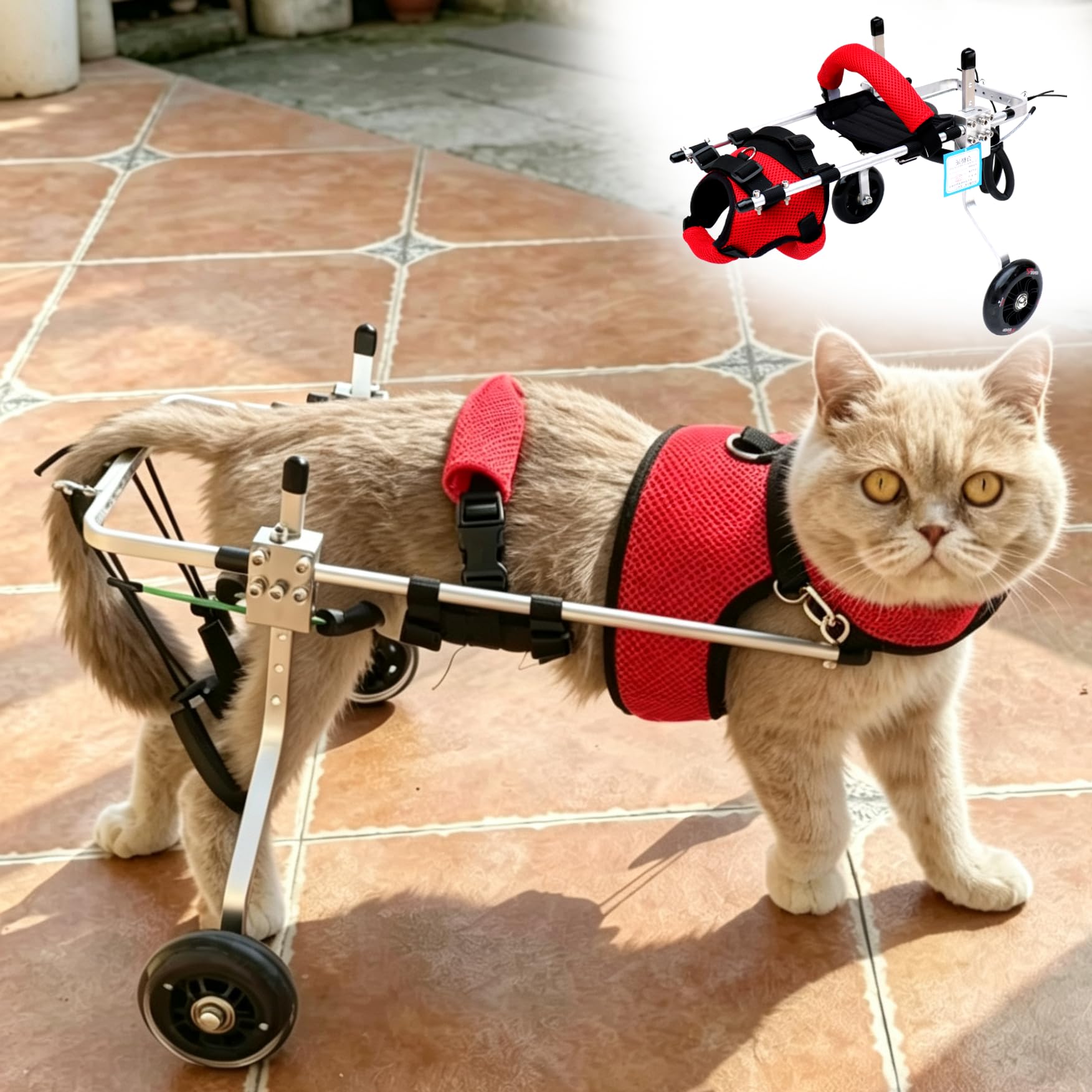 Sedia a Rotelle per Gatti E Cani di Piccola Taglia S