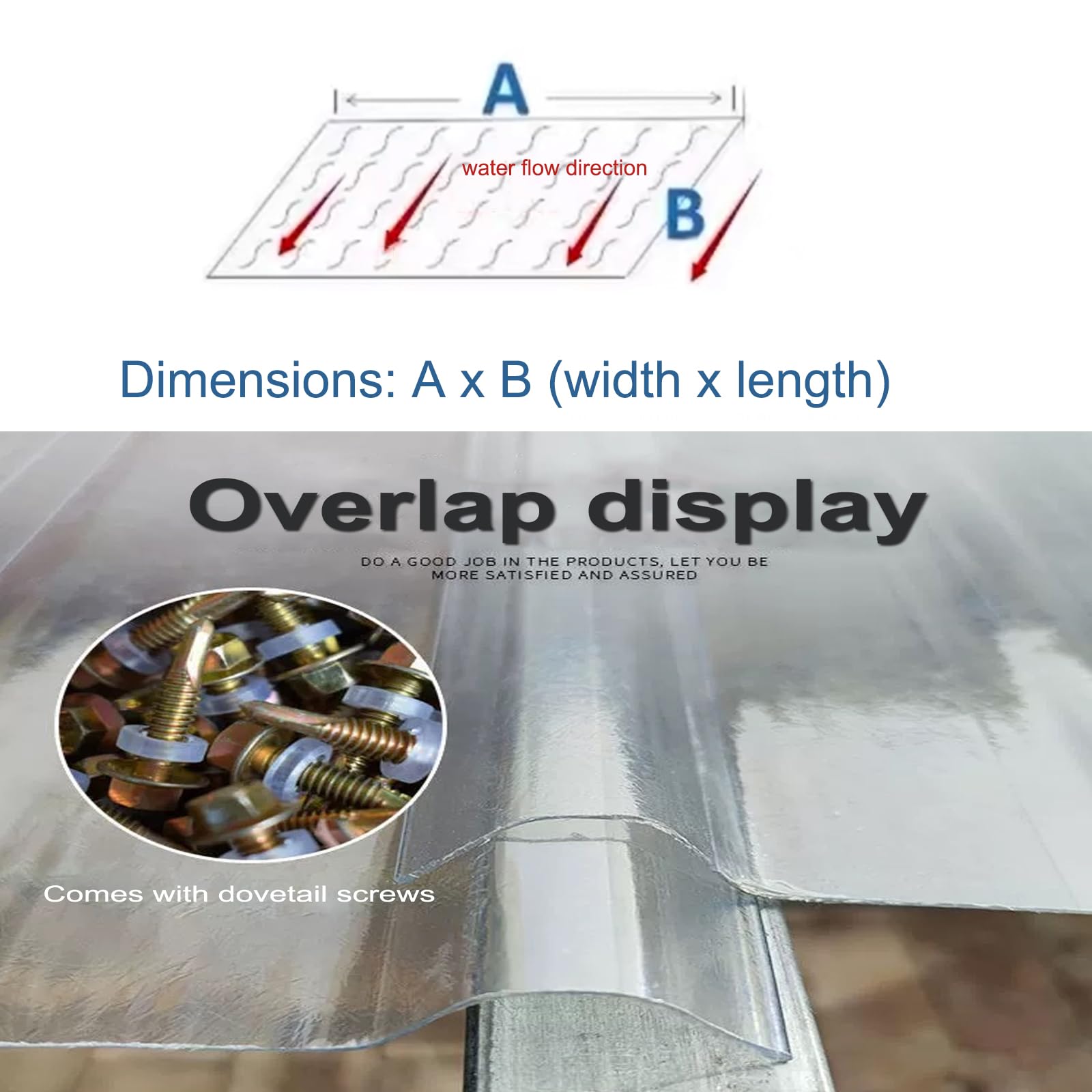 Paneles para Tejado de 1,2mm,Placa Ondulada FRP,Placas Techo Resistente a La Intemperie,Plancha Transparente Anti-UV,Chapas Perfiladas Techo con Tornillos,para Garajes (0.9x1.5m/35x59in)