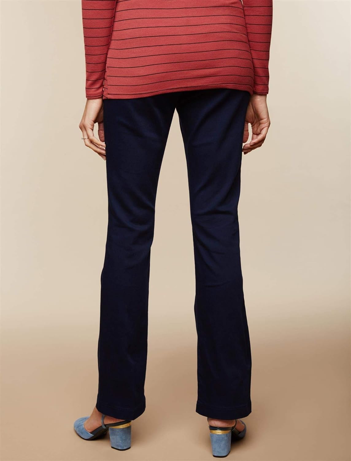 Motherhood Maternity Women's Maternity 5 Pocket Super Soft Secret Fit Belly Boot Cut Pant at  Women’s Clothing store