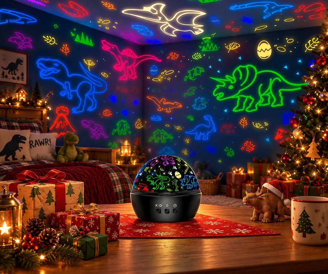 MINGKIDS Dino & Vehicle Night Light Projector -8 MINGKIDS Dino & Vehicle Night Light Projector -8
