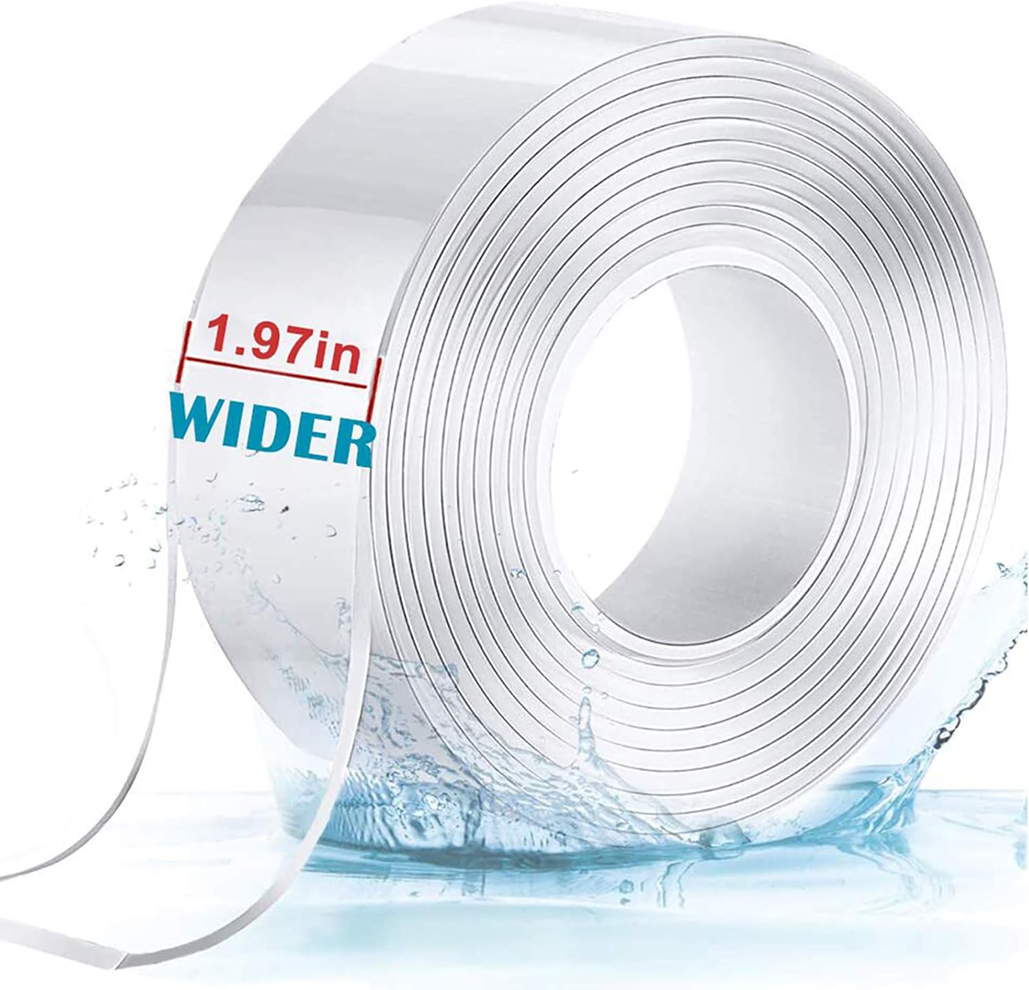 Amazon Com Nano Adhesive Tape Double Sided Heavy Duty Mounting Tape 1 97in Width Sticky Tape Traceless Gel Pads Gel Grip Tape Multipurpose Clear Poster Tape Washable Removable Transparent Tape 3m 10ft Office