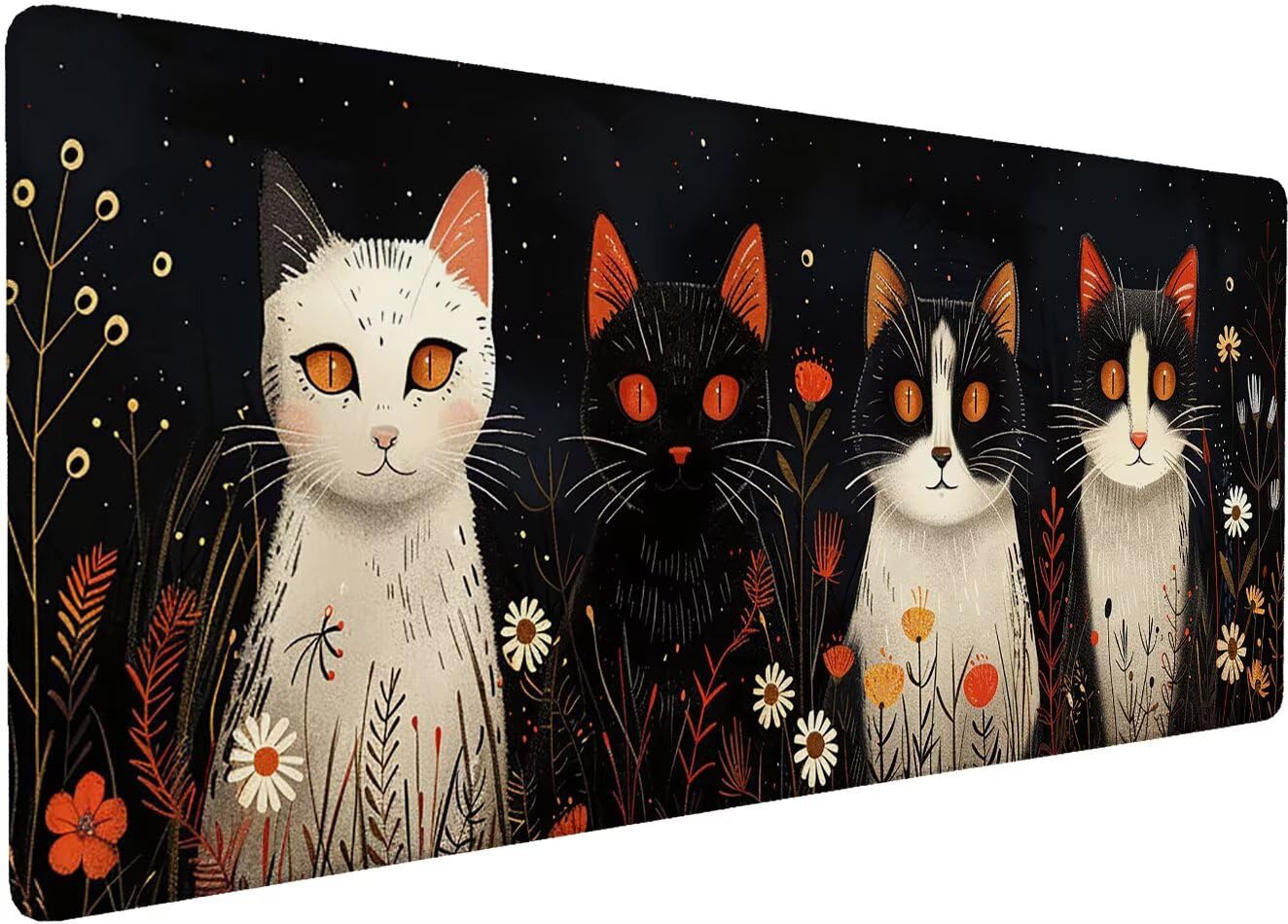 Mouspad XXL 1500x800x3mm Mouse Pad Groß Katze D-BVZ5E