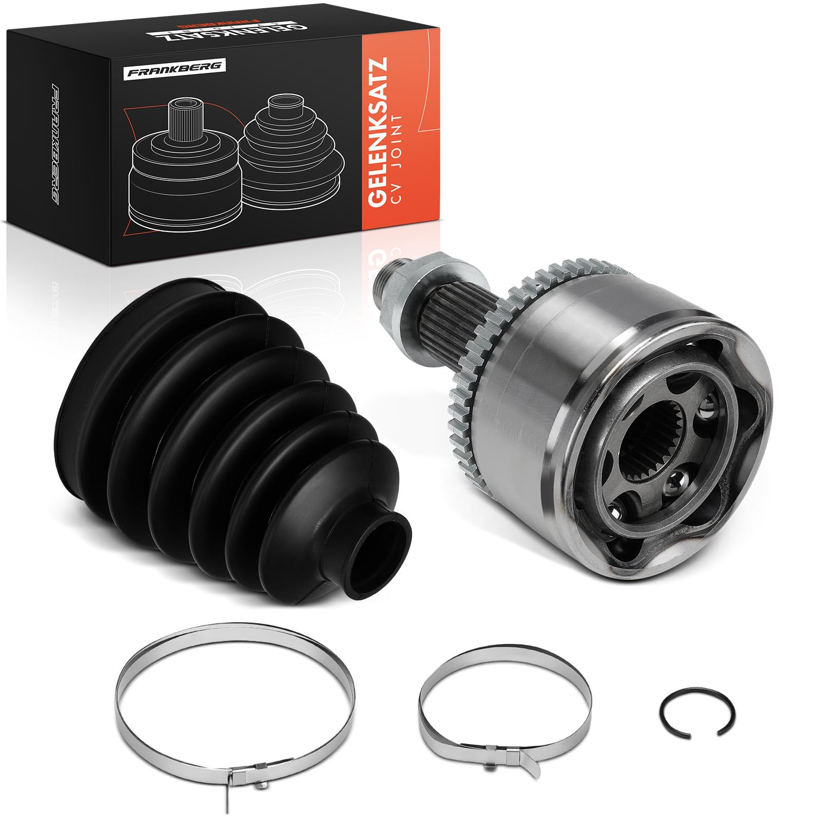 Frankberg Kit de junta homocinética delantera lado de la rueda 830015 | Compatible con: Discovery III Furgoneta L319, Discovery IV L319, Discovery III L319, R.a.n.g.e R.o.v.e.r Sport L320