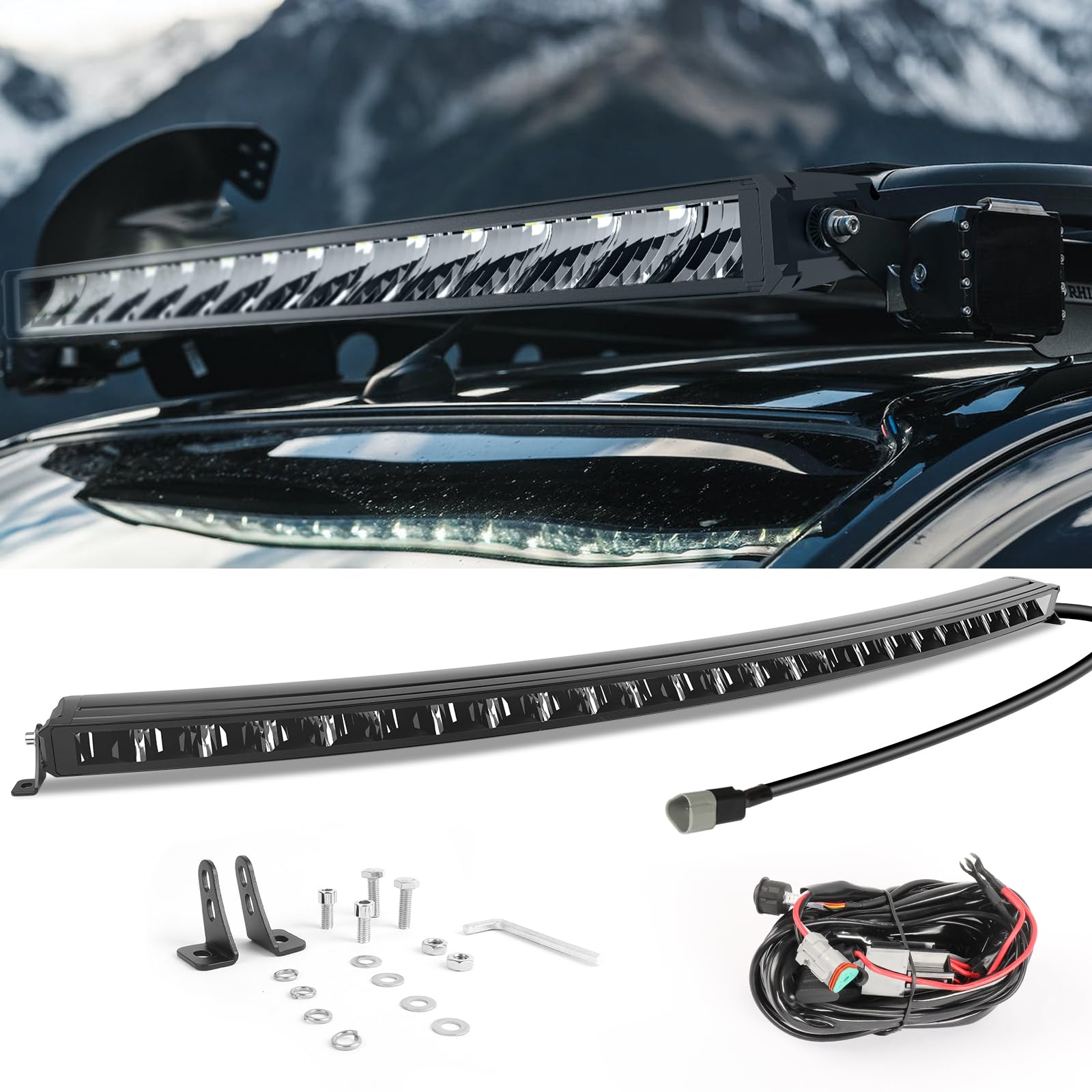 コカコーラ LED ディスペンサーライト Amazon.com: CO LIGHT 50 Inch Curved Single Row LED Light Bar