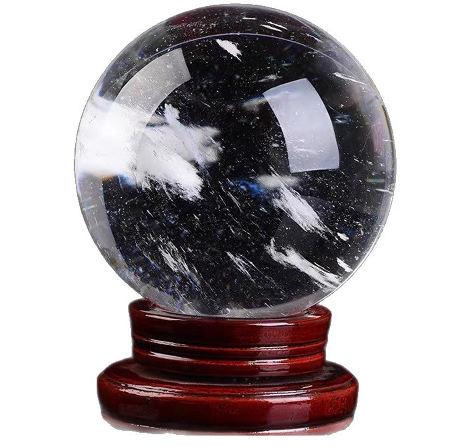 Clear Quartz Crystal Balls Glass Decorative Smelting White Crystal Sphere