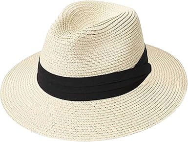 Cappello Panama In Paglia Vintage Unisex - Protezione UV, Per Spiaggia E Estate - Foto 9