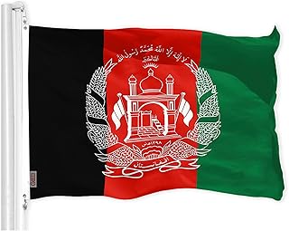 G128 Afghanistan Afghan Flag | 3x5 Ft | LiteWeave Pro Series Printed 150D Polyester | Country Flag, Indoor/Outdoor, Vibrant Colors, Brass Grommets, Thicker and More Durable Than 100D 75D Polyester