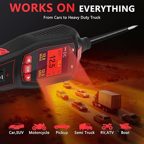 Miniatura 24 de TopDiag Kit de sonda de circuito de potencia P200 - Probador de circuito automotriz con actualización en línea 2024, rango de voltaje de 9 ~ 30 V