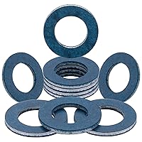 Vista 10 de M12 tapón de drenaje de aceite de cobre Junta de arandela para BMW, M12 x 17 x 1.5, paquete de 10