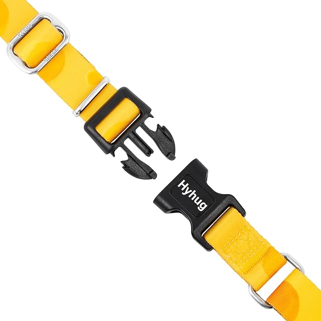 Foto 7 de 7 de Collar Hyhug Pets ajustable de martingala para perros con hebilla de liberación rápida, color resistente