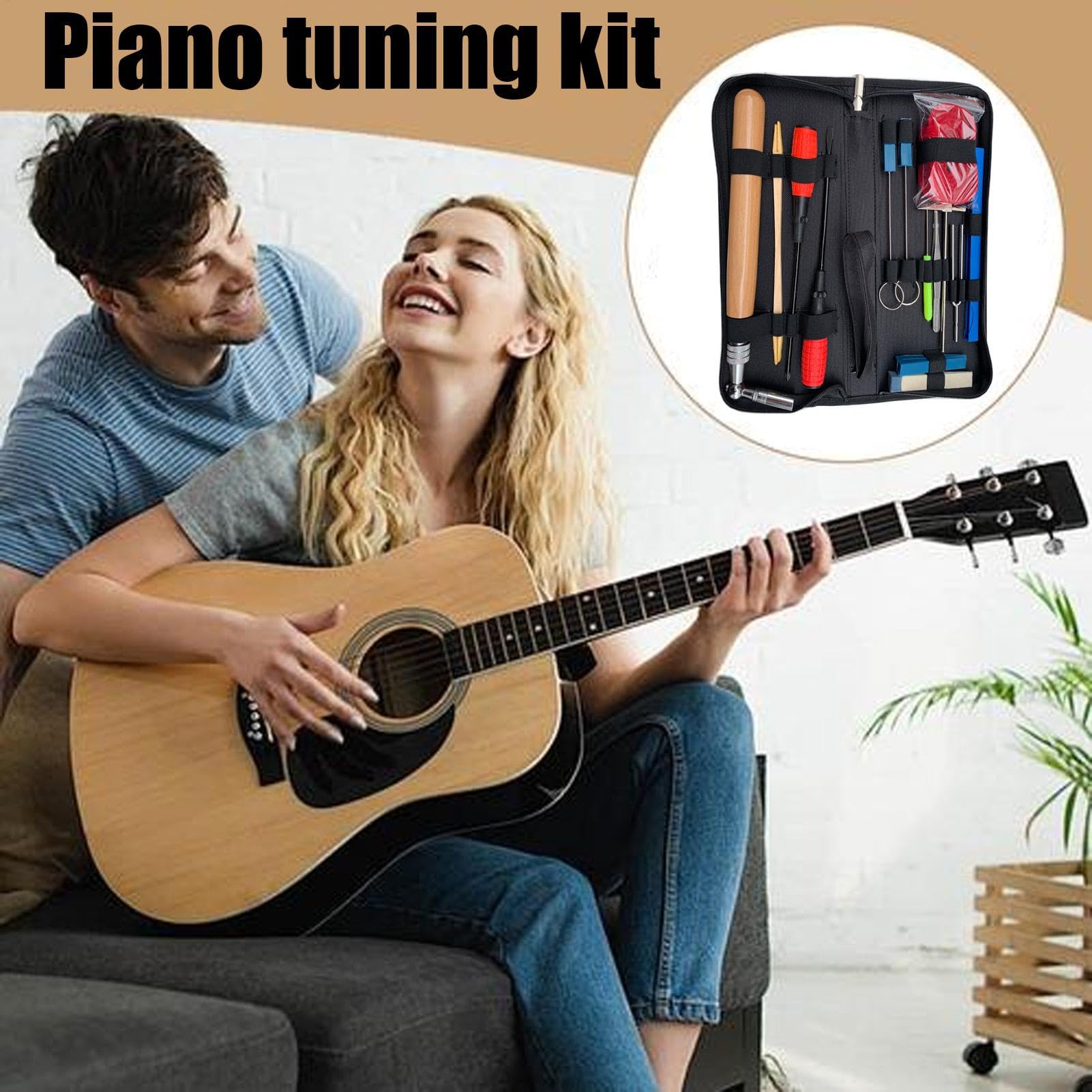 Kit di accordatura per pianoforte, kit di accordatura per pianoforte Kit di | per chiave inglese, kit di strumenti per accordar