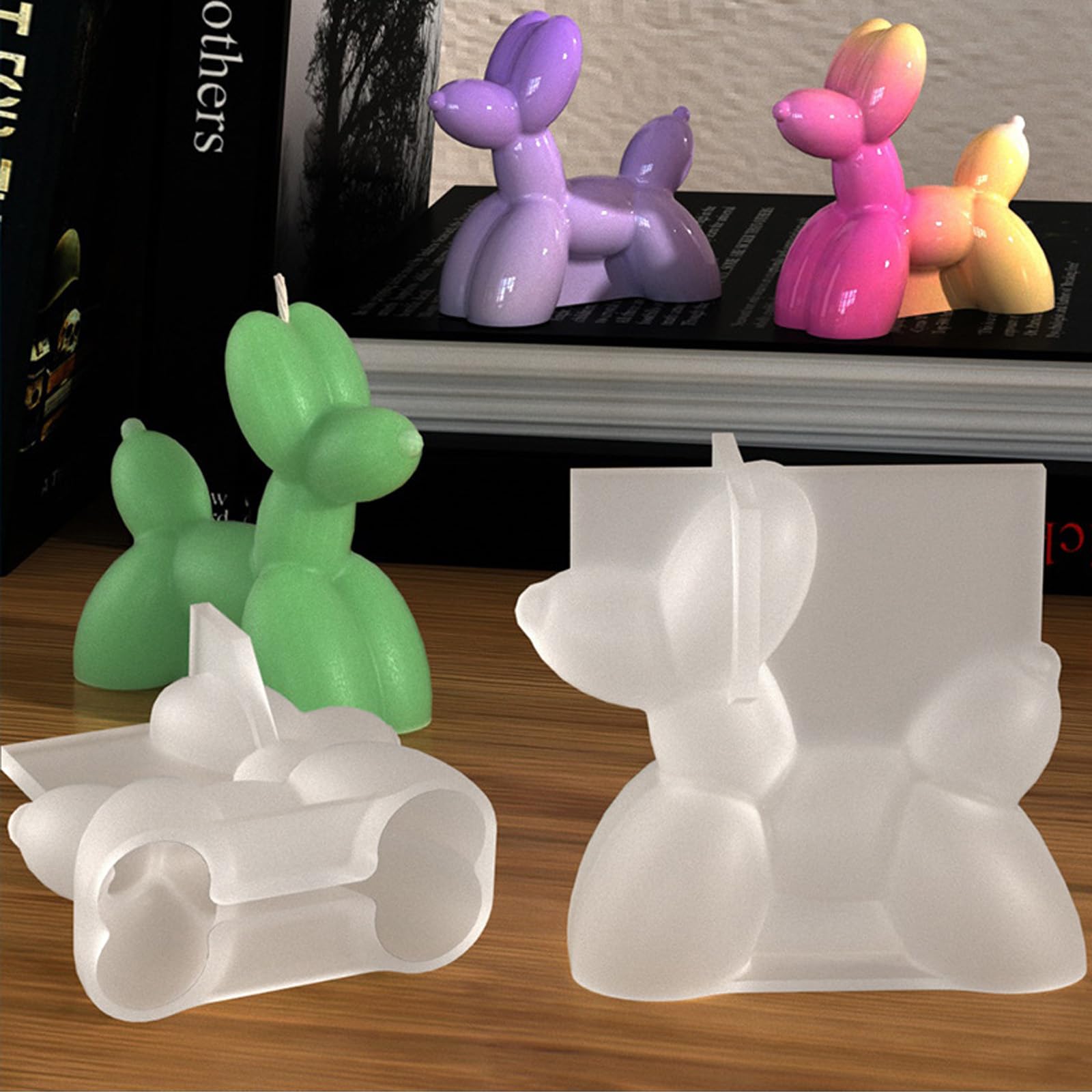 Amazon.co.jp: Voaesdk バルーン ドッグ 樹脂型 2個 3D ミニバルーン