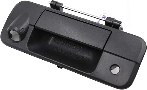 Miniatura 2 de Manija de puerta trasera con agujero de cámara texturizado negro para Toyota Tundra 2007 2013 690900C050