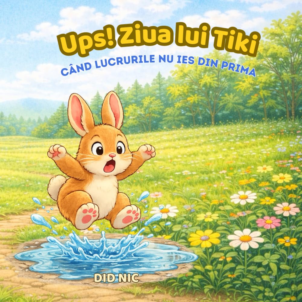 Ups! Ziua lui Tiki: A gentle story in Romanian about trying again when things don’t go as planned (Tiki's Little Lessons for Kids)