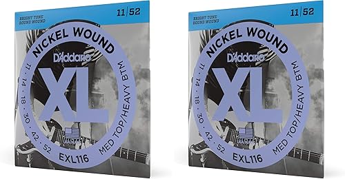 Miniatura 10 de D'Addario XL EXL110-3D - Cuerdas de níquel para guitarra eléctrica de 6 cuerdas, entonación perfecta, sensación consistente, durabilidad fiable