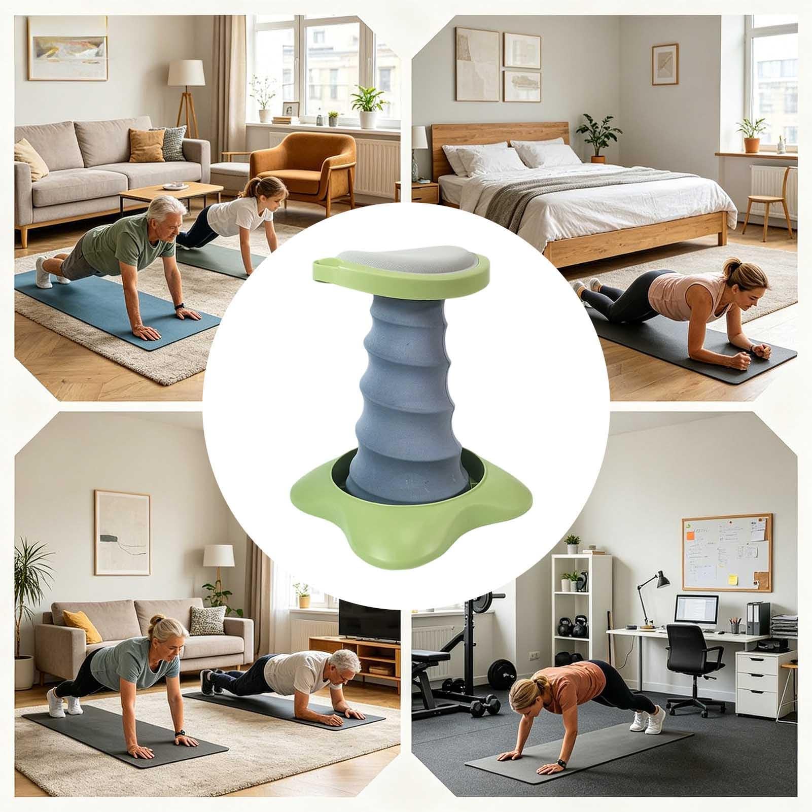 Urządzenie Wspomagające do Wykonywania Pompek Sprzęt Do Treningu Mięśni | Asystent Do Pompek Rzeźbiący Mięśnie Core Do Ćwiczeń Fitness I Treningu W Mieszkaniu, Biurze, Domu, Siłowni, Jodze