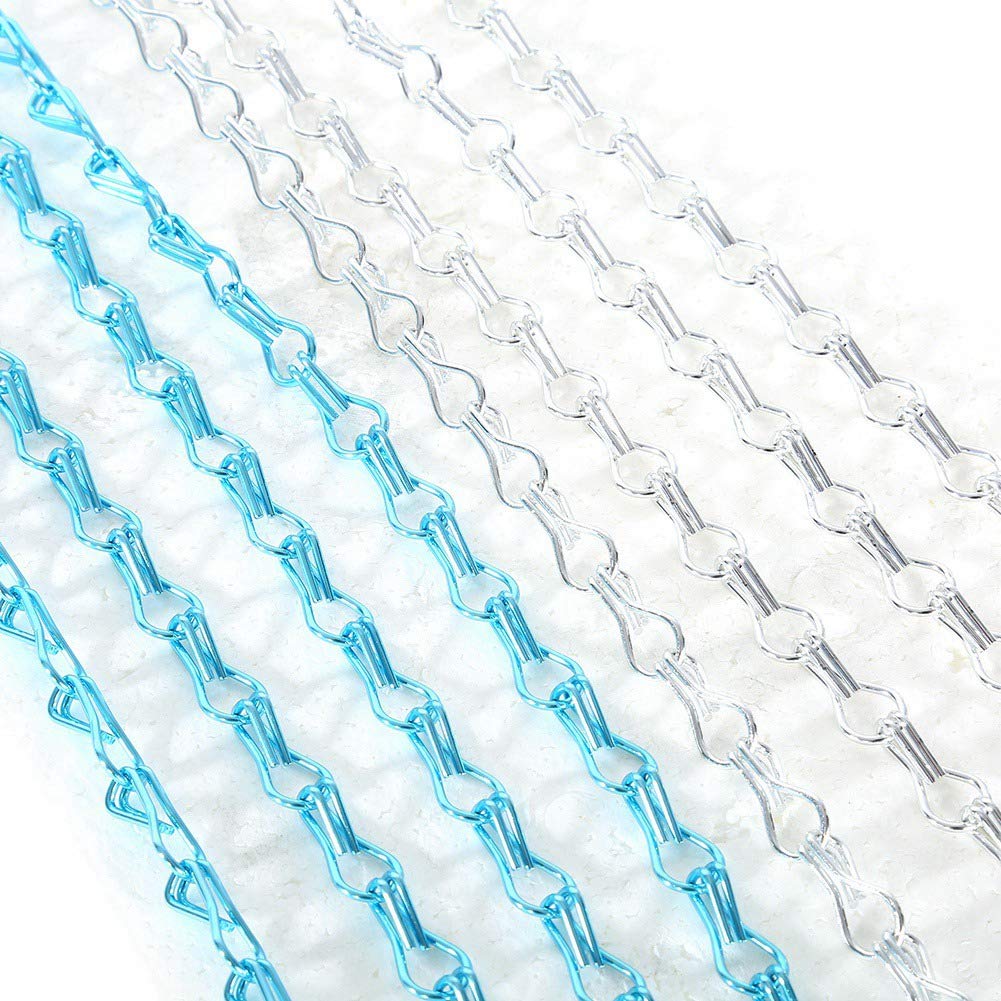 Dioche Tende in Alluminio a Catena 90 * 214,5 Cm Tenda a Strisce in Catena in Alluminio |Zanzariera per Porta Antimosche |ed Elegante Divisorio