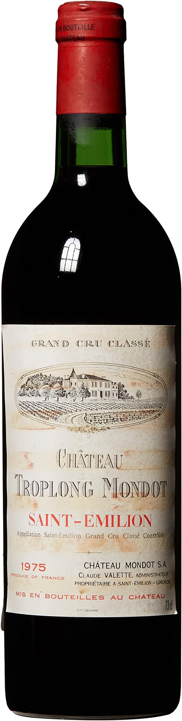1975 Troplong Mondot Saint-Emilion Bordeaux 750 mL