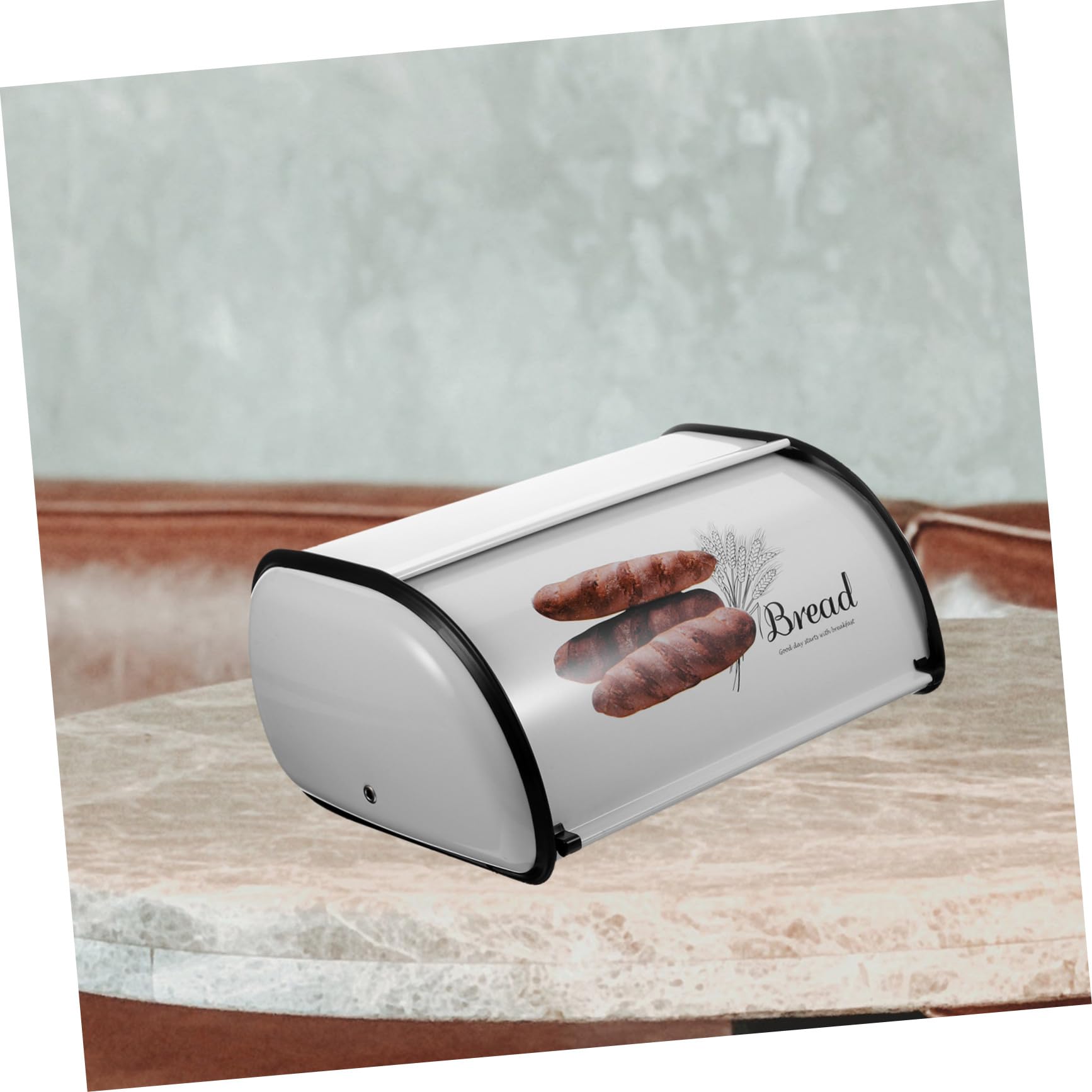 PRETYZOOM Panera De Encimera Cajas De Pan Para Cocina Contenedor De Almacenamiento De Alimentos Material De Hierro Diseño De Pequeño
