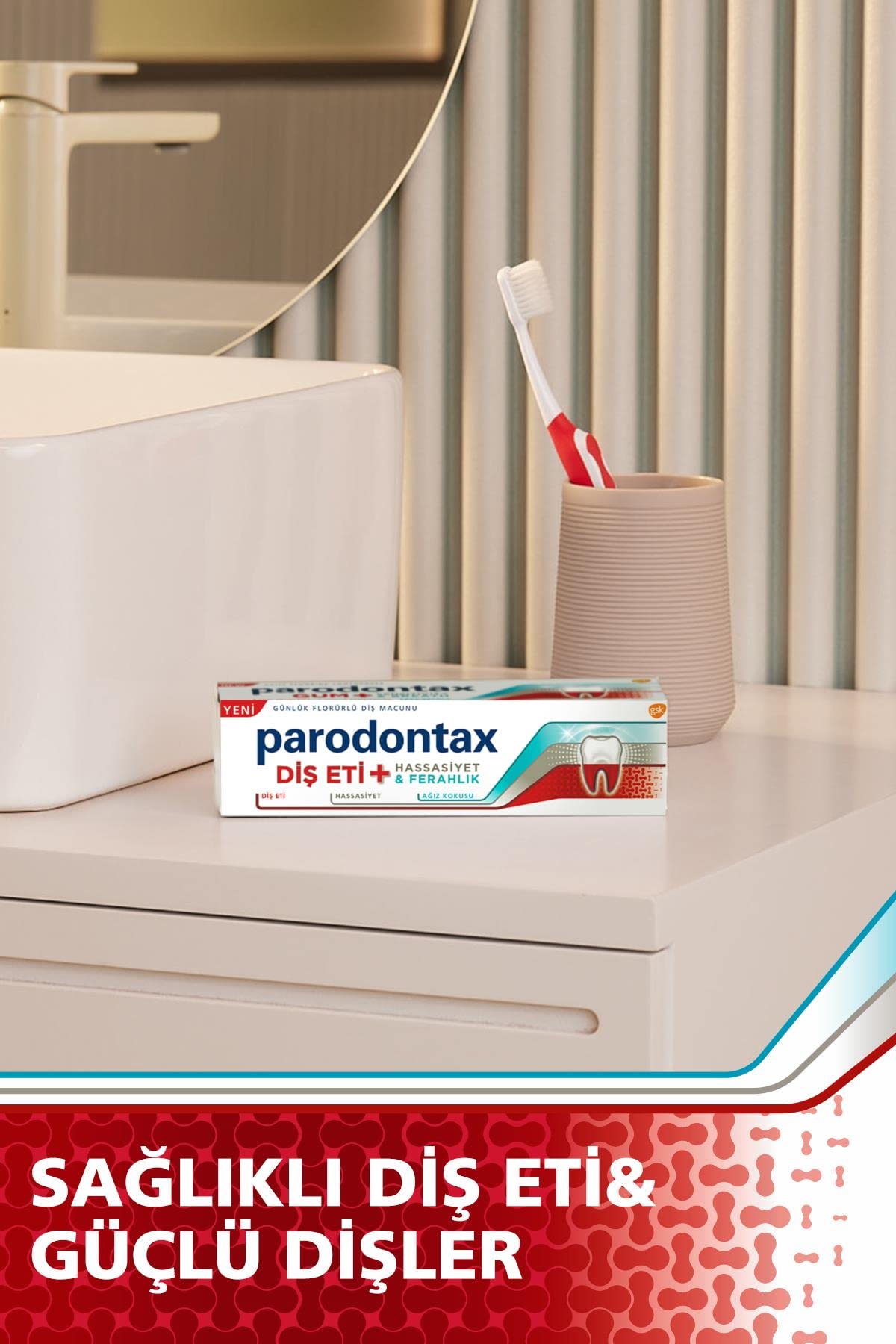 Parodontax Diş Eti + Hassasiyet & Beyazlatıcı Diş Macunu 75 ml