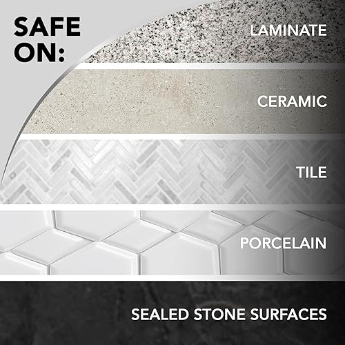 Miniatura 6 de Weiman Limpiador y pulido de cuarzo para encimeras: limpia y brilla tu granito, encimeras de mármol, isla de cocina y superficies de piedra con