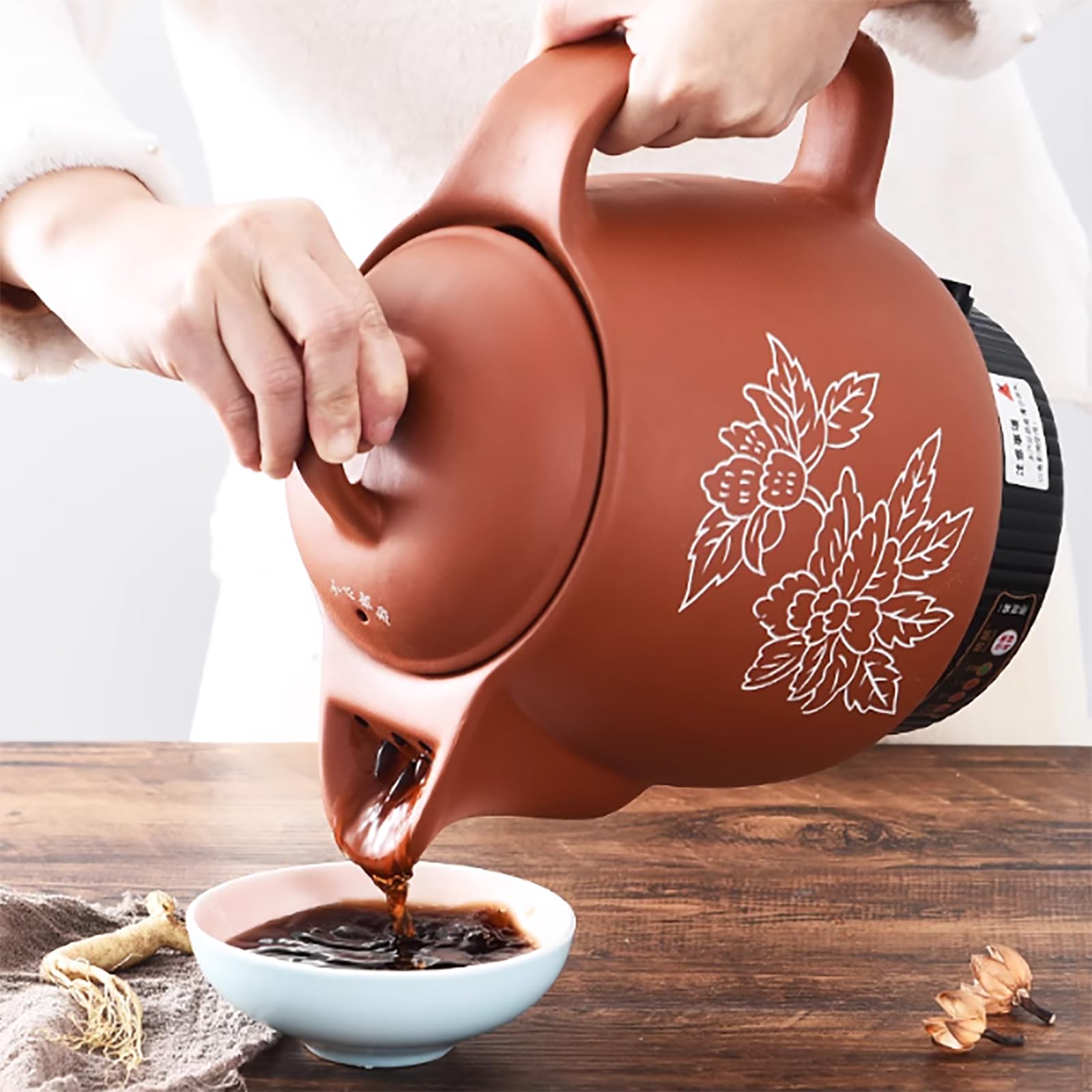 Amazon | 電気漢方調理鍋、家庭用薬炊飯器多機能セラミックポット 