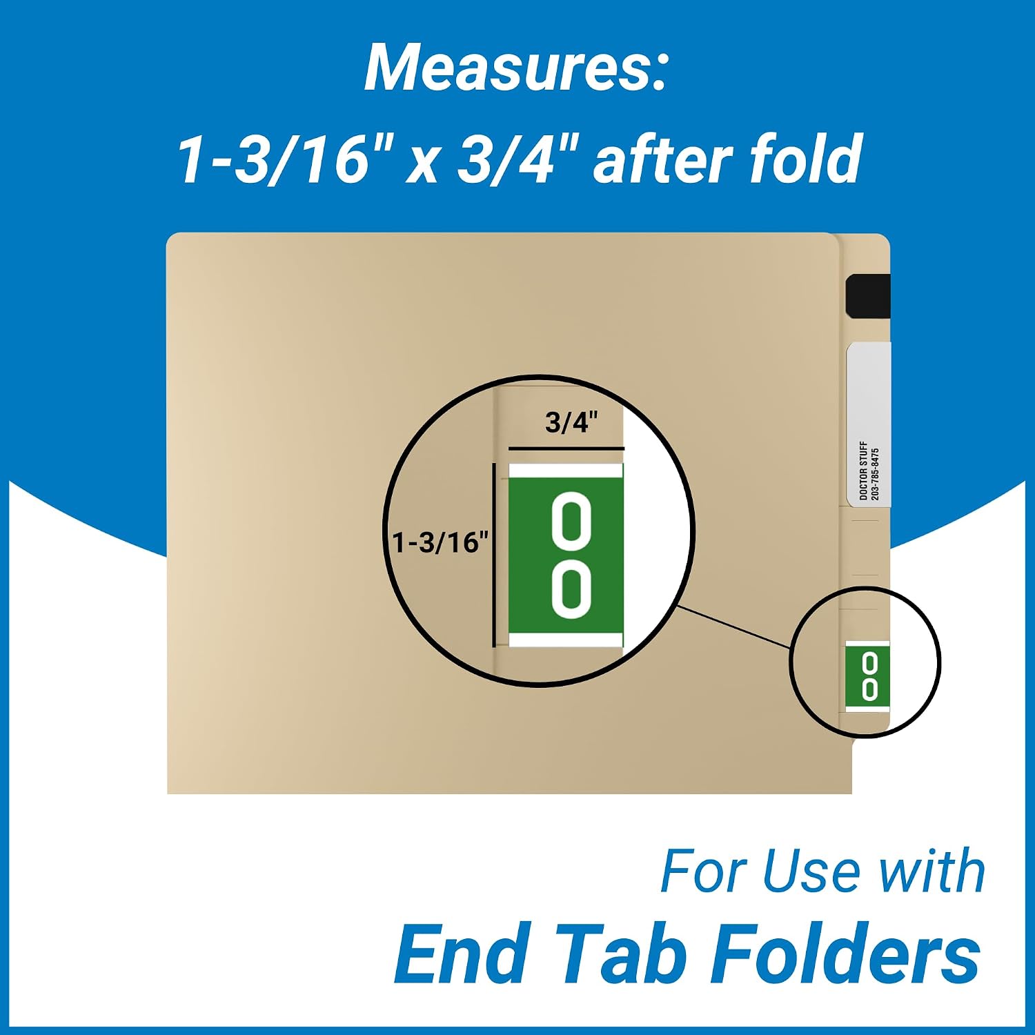 Doctor Stuff - File Folder Labels, Terminal Digit Filing, Consecutive Double Digit Numbers 40-49, Barkley FDAVM Match - AVDM Series Chart Stickers, Purple, 1-3/16 x 1-1/2", 500/Roll