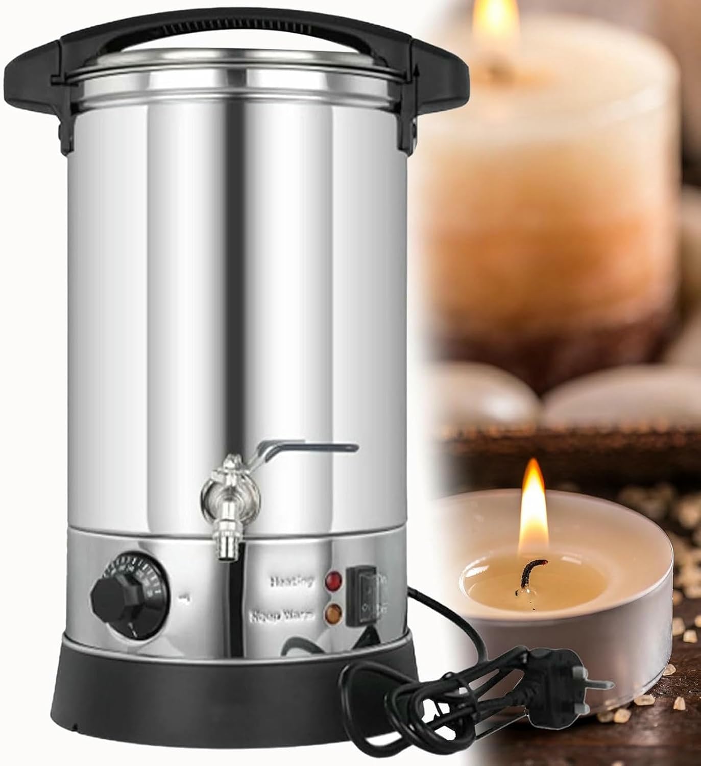 Wax Melting for Manufacture of Commercial Wax Meter with Temperature Control Meal of Melting Soap with Small Businesses ~/