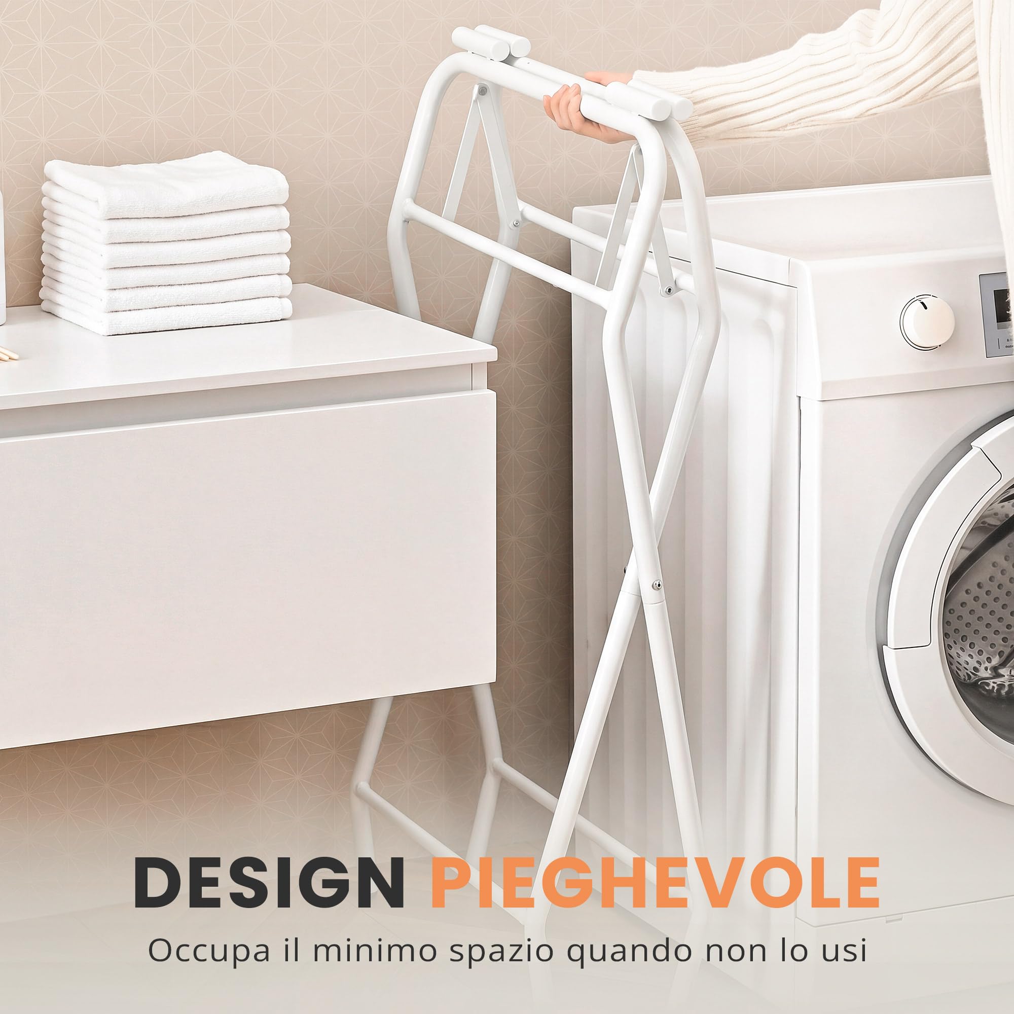 JUPPLIES Vaschetta Bagnetto Neonato Pieghevole con Cuscino Ergonomico e Termometro Digitale – Vasca Bagnetto Neonato Salvaspazio Antiscivolo – Facile da Riporre (Grigio, Con Supporto)