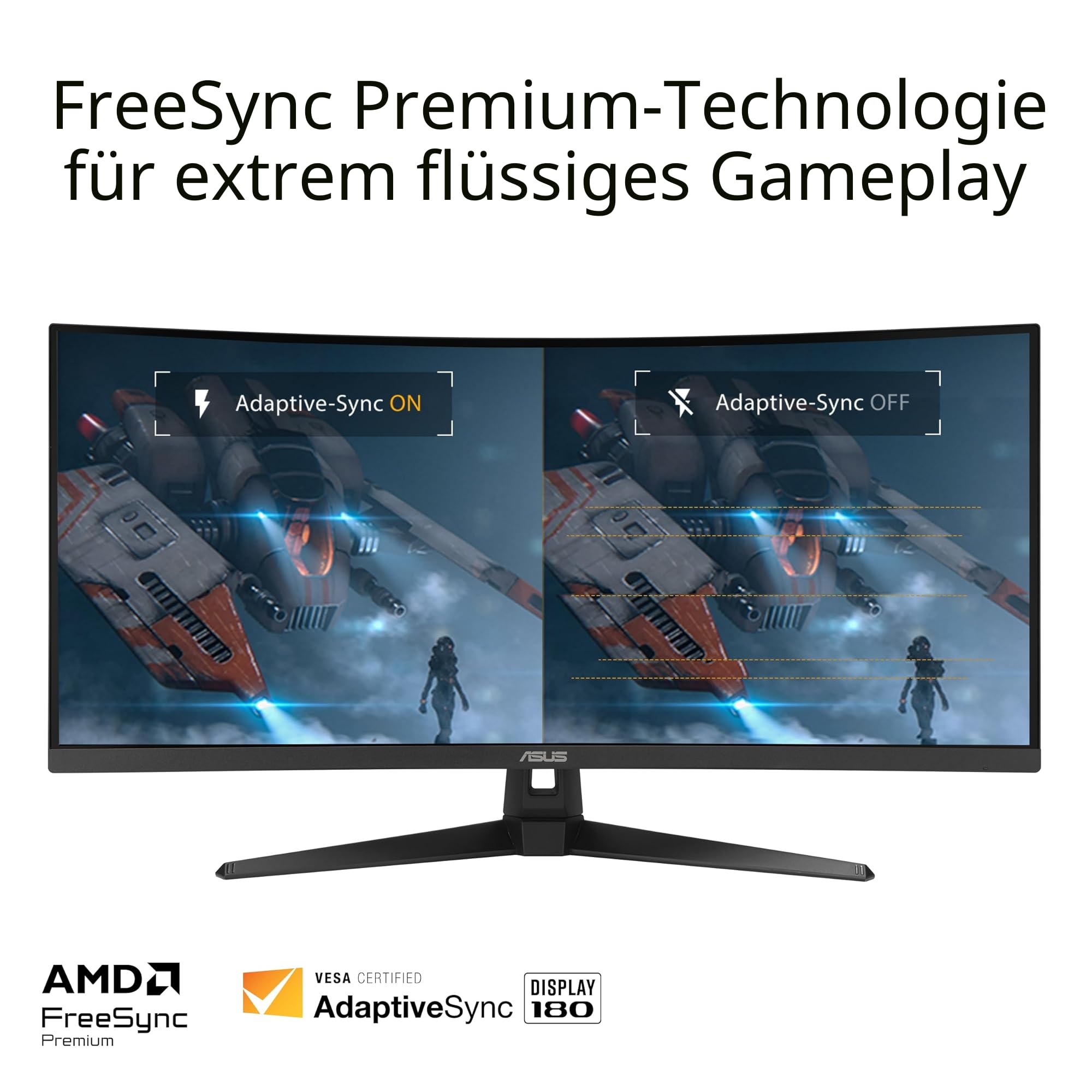Asus TUF Gaming VG34VQ3B - UWQHD Curved Monitor - 180 Hz 34" – Bild 4