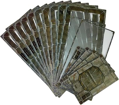 16pcs Acrylic Terrain Bases Wargame Terrains for WH40K WTC/WCW Tournament