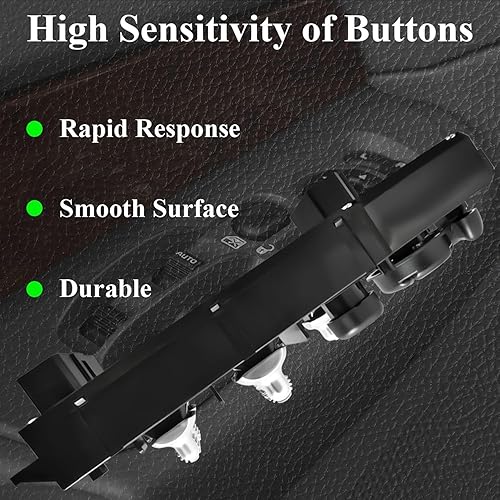 Vista 5 de 56049805AB Interruptor de ventana eléctrica maestro para Dodge Ram 1500 2500 3500 2001-2003, 2001-2003 Durango, 2001-2004 Dakota Quad Cab, 2005-2009