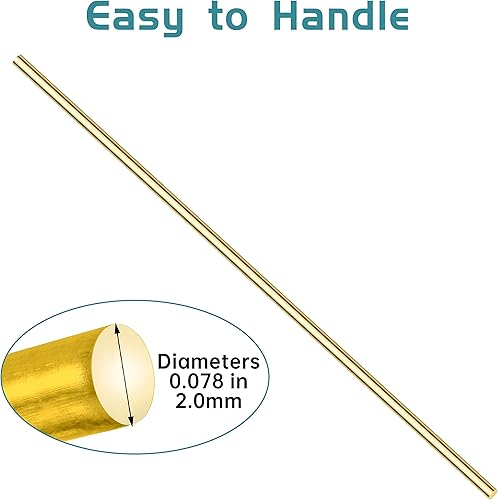 Miniatura 3 de YETJJET - Varilla de soldadura de latón de 14 pulgadas para soldadura de cobre y níquel de cobre, 22 varillas de latón