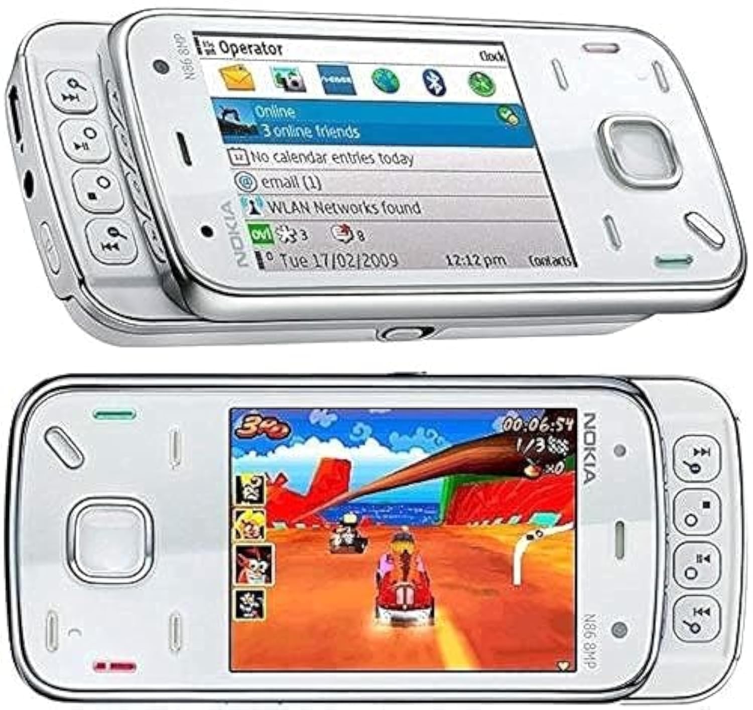 Nokia N86 8MP - WiFi, 8GB, White: Buy Online at Best Price in UAE