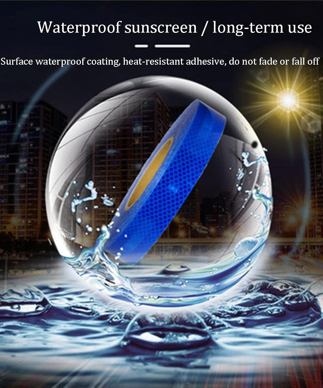 反射テープ、バリアテープ、1.6インチ&times;32.8フィート - 高視認性テープ - 工業用マーキングテープ 耐久性の高い危険注意警告粘