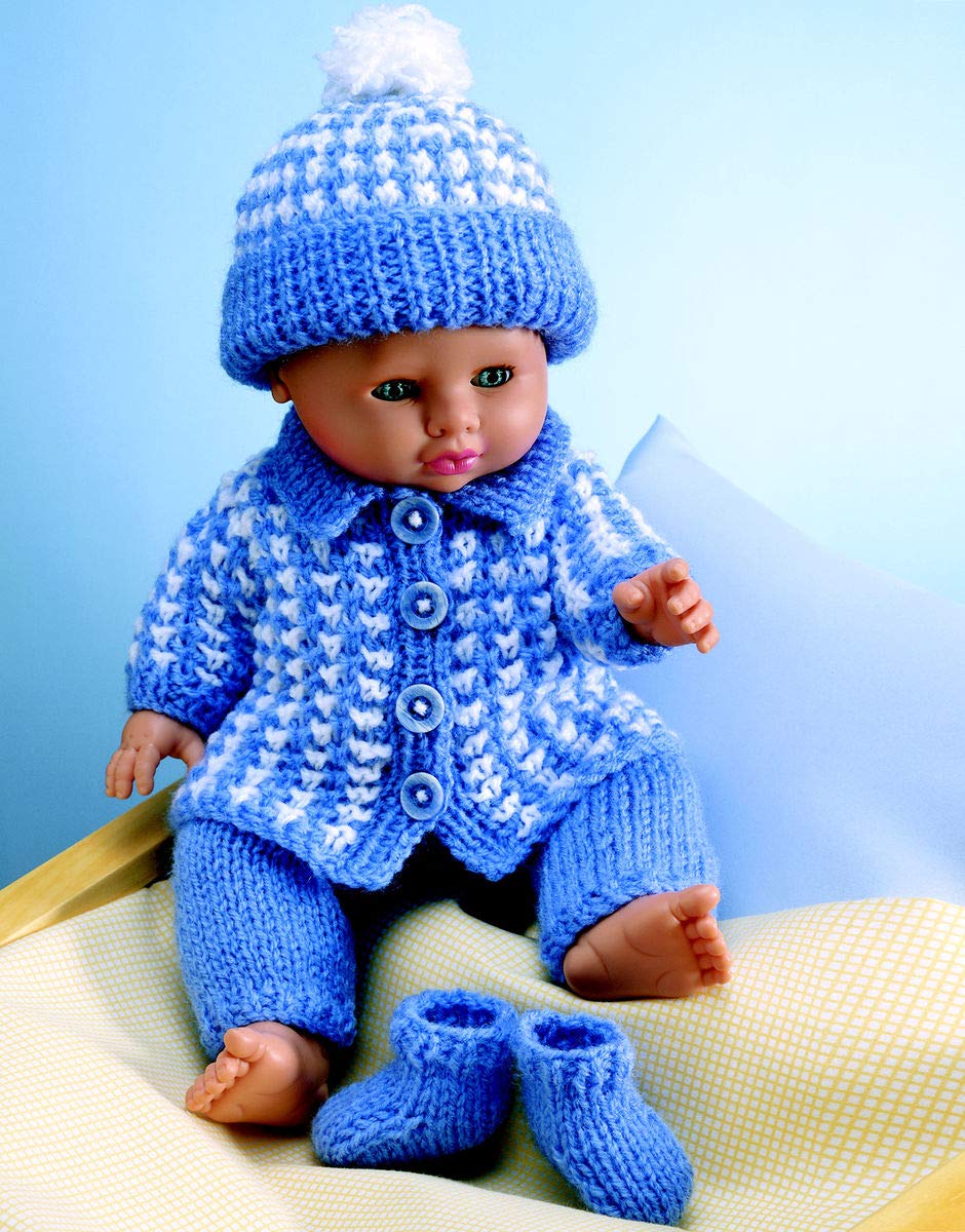 Sirdar 3124 Bonus Double Knitting Dolls Clothes Pattern,