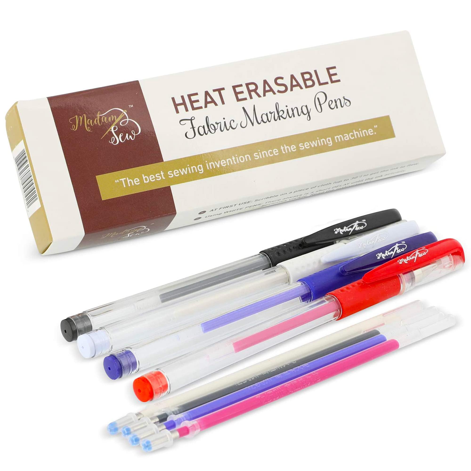 Madam Sew Heat Erasable Fabric Marking Pens for Sewing and Quilting | Fabric Markers for Sewing (4)