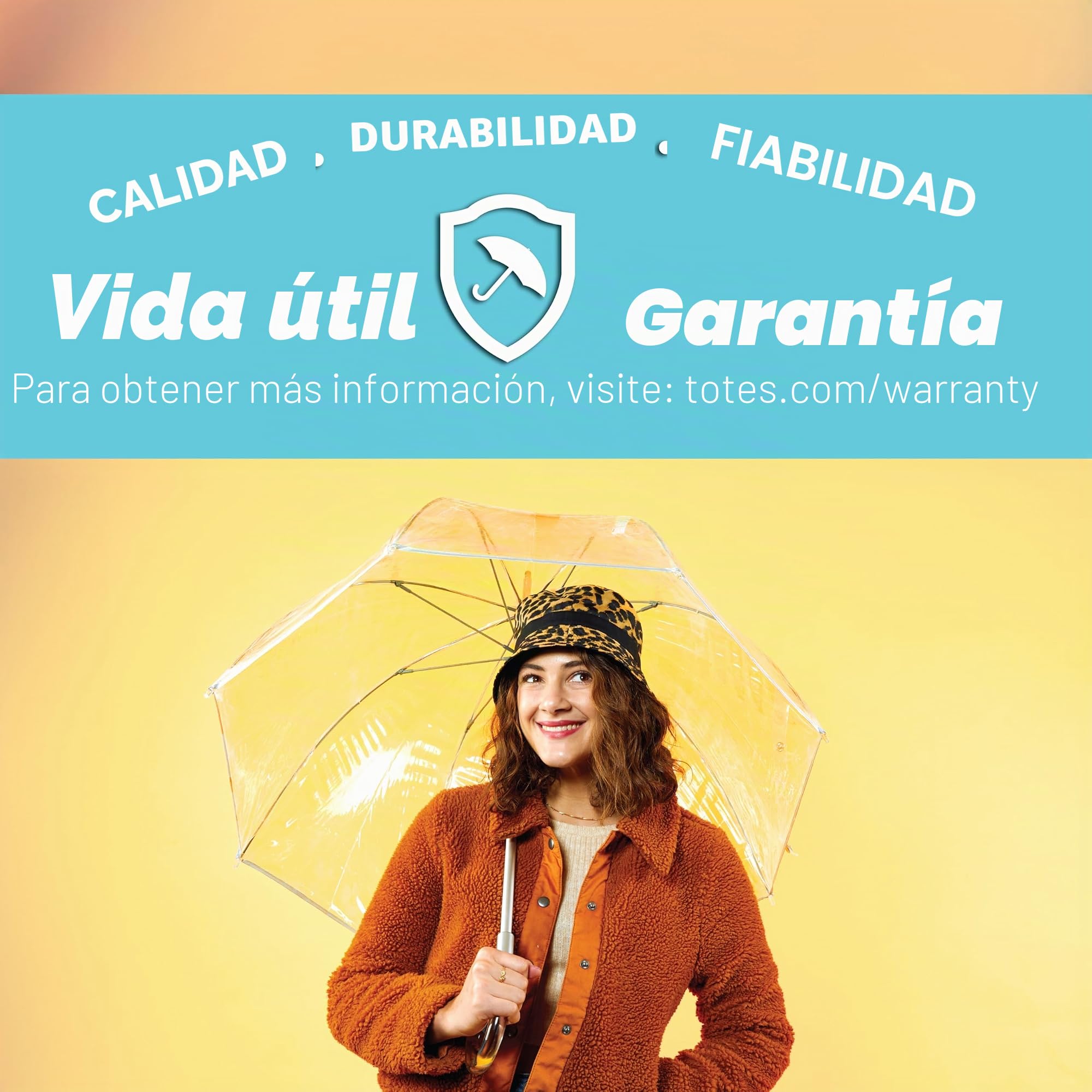 Totes Paraguas de burbujas transparente para mujer, color baya, talla única, paraguas transparente de burbujas