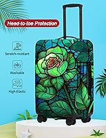 Vista 25 de URBEST Funda protectora para maleta, antiarañazos y suciedad, Otoño de vidrieras