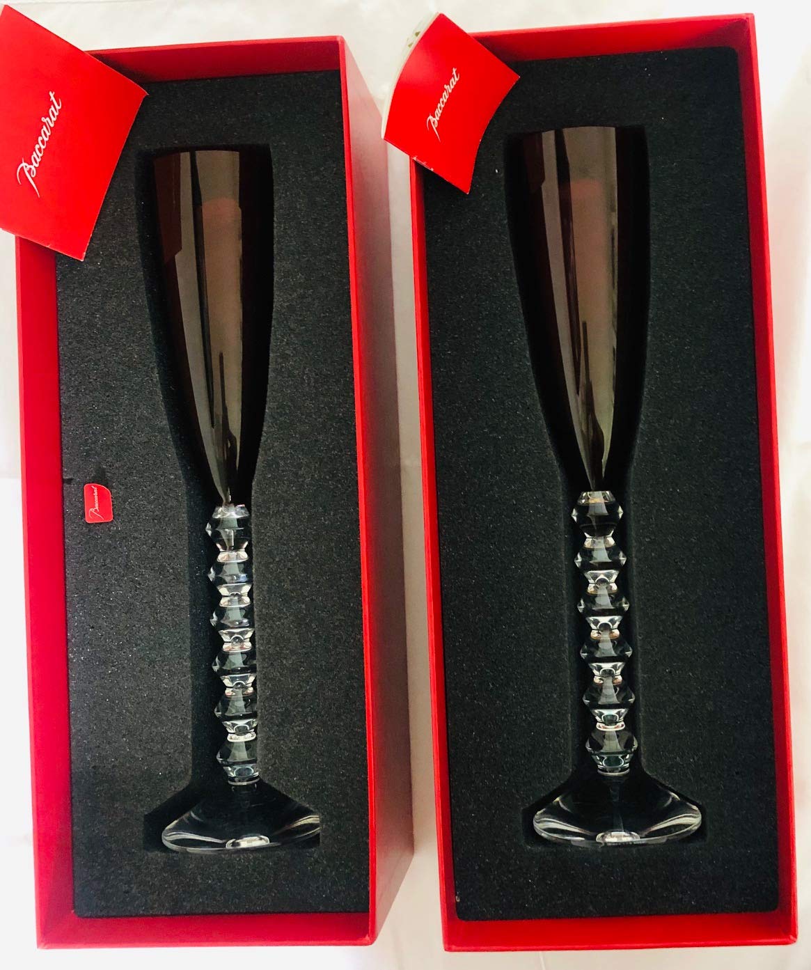 Amazon | Baccarat クリスタル ベガ Flutissimo フルート レッド 2個