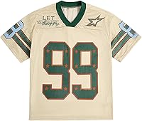 SOLYHUX Men's Y2K Baggy Oversized V-Neck Graphic Tee Shirts - Soft Stretchy Summer Tops for Casual Wear