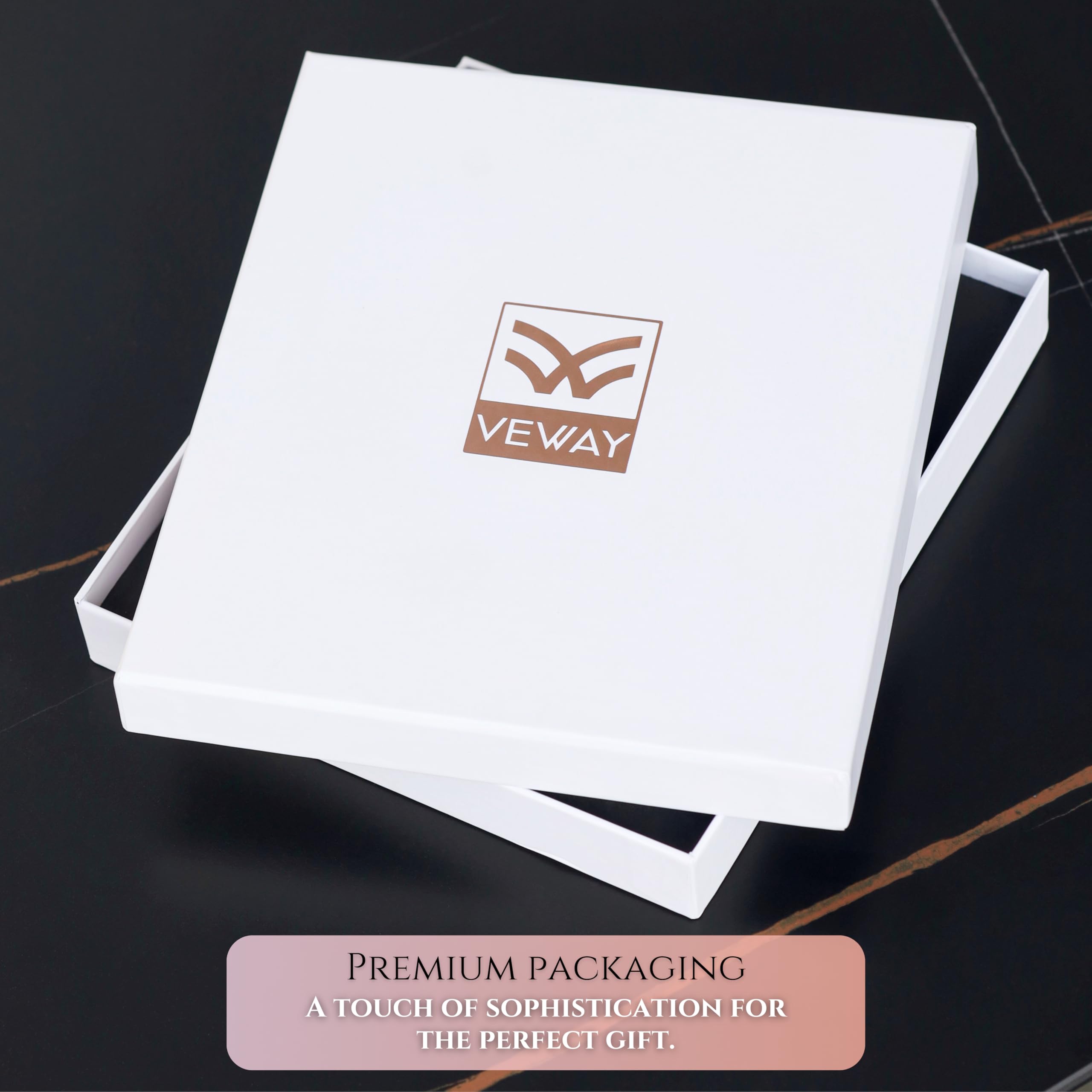 Veway Luxus Tagebuch und Stift Set für Frauen - A5 Notizbuch aus veganem Leder mit Stift - 224 linierte Seiten, Register & Geschenkverpackungen (Verzauberter Schmetterling)