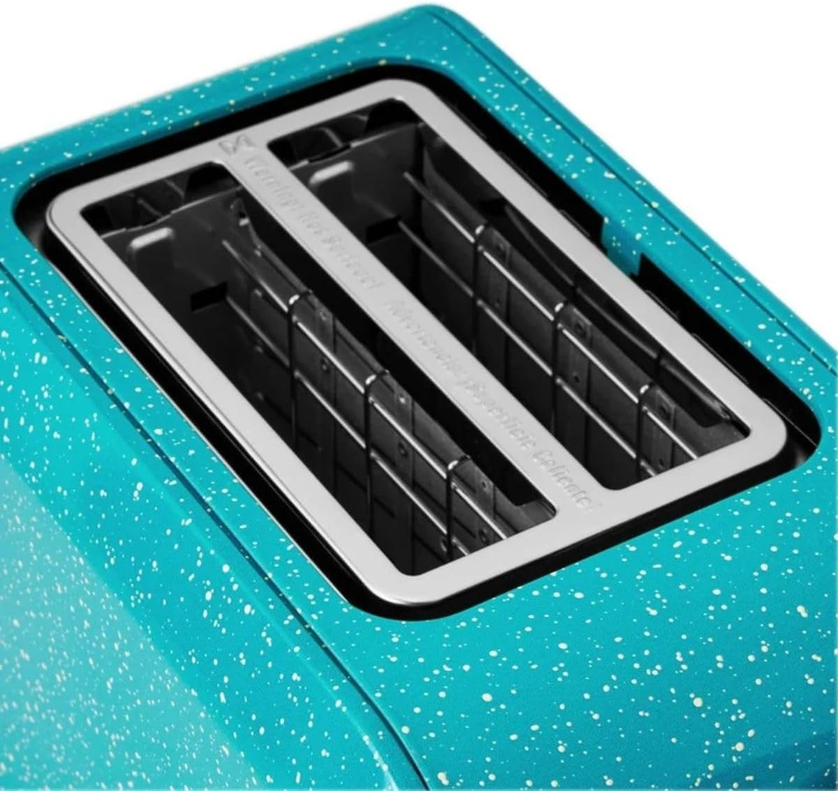 P. W Digital 2-Slice Toaster, Speckle – 6 Shade Settings, LED Display, Extra-Wide Slots (Teal Speckle)