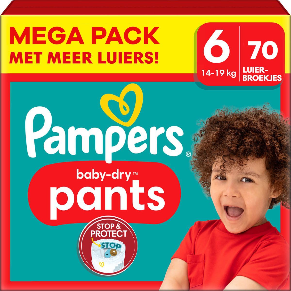 Pampers - Baby Dry Pants - Größe 6 - Mega Pack - 70 Stück - 15+ KG