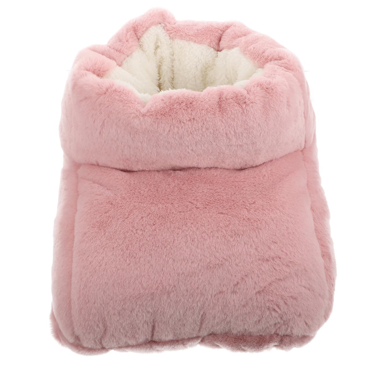 Cabilock Calentador de Pies Eléctrico Diseño Rosa USB para Invierno Calentamiento Rápido, Material EVA y Peluche para Uso en Casa y Oficina