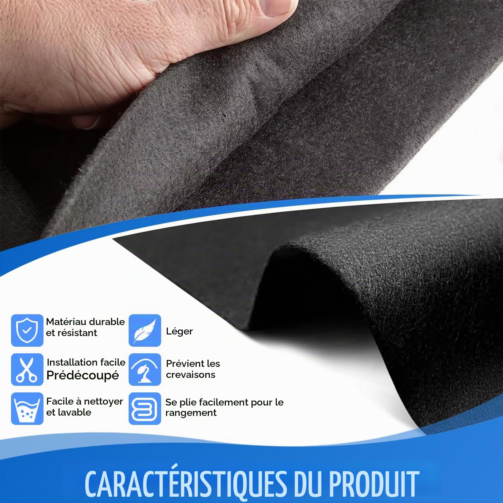 Tapis Feutre de Sol Antidérapant pour Piscine, Protection pour Piscine,Film de Protection Isolation Thermique pour Le Sol pour Piscine (3 * 4M)