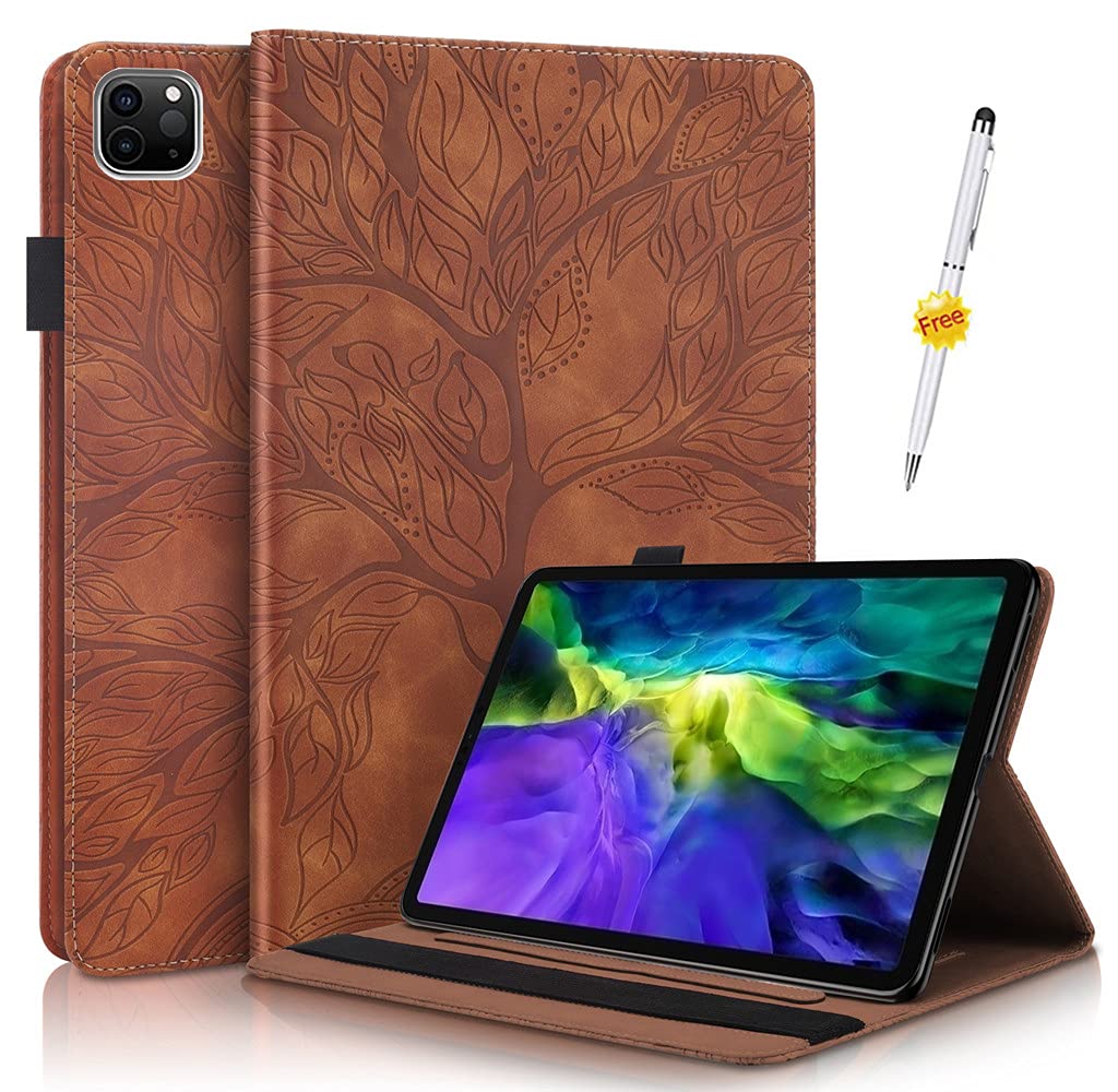 KSHOP Compatible with tablet Case Cover for Samsung Galaxy Tab A 10.1 inch 2019 tablet Case (Model: SM-T510 SM-T515 SM-T517) Smart tablet Case Super Thin Lightweight Magnetic Stand Brown