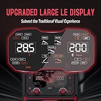 Vista 4 de Soldador MIG de aluminio con pulso 200A 7 en 1 gas MIG/pulso MIG/pulso MIG/núcleo de flujo sin gas/palo/elevación TIG/soldadura por puntos/pistola