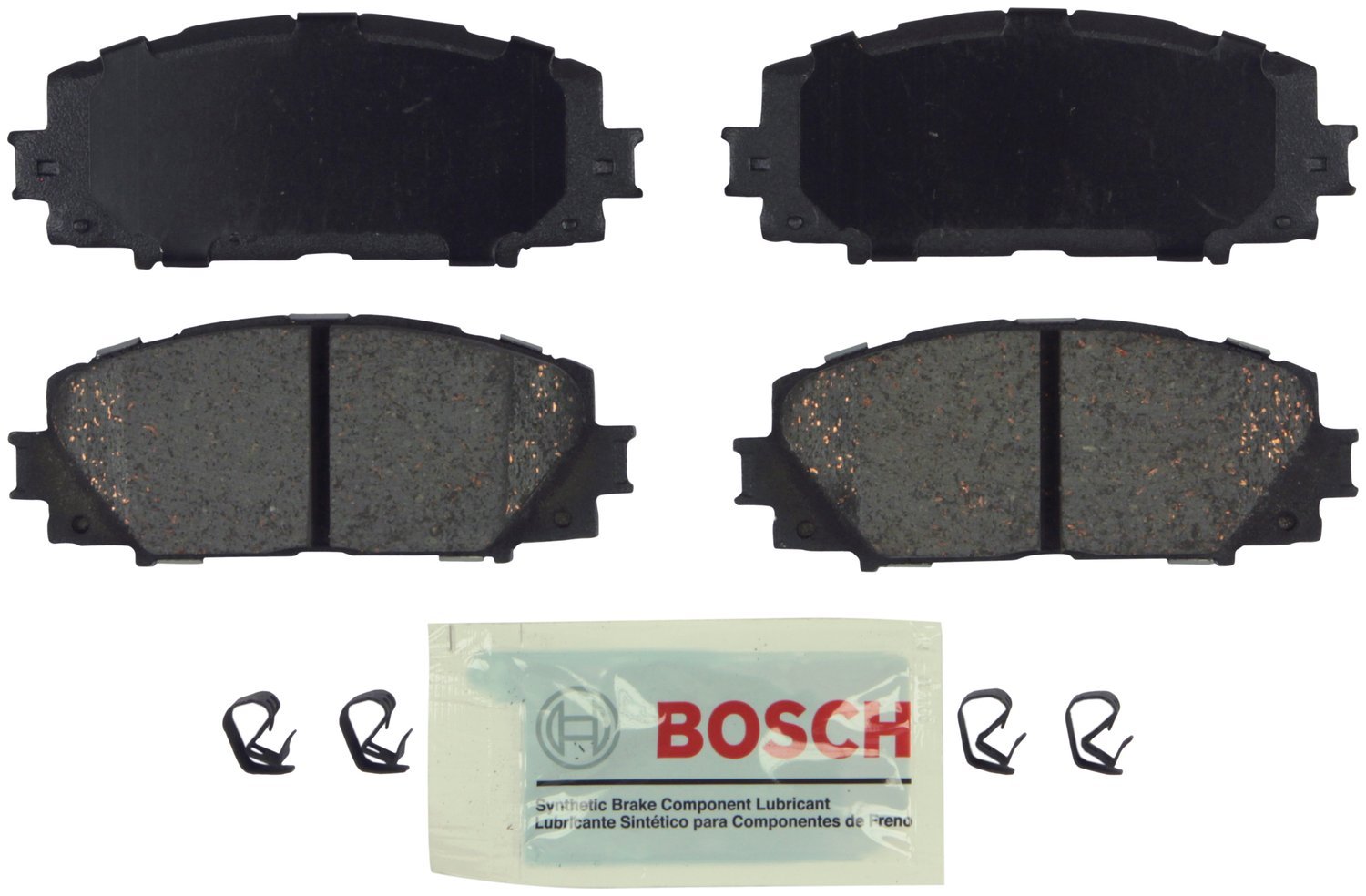 Bosch BE1324H Blue Disc Brake Pad Set with Hardware - FRONT — view 91