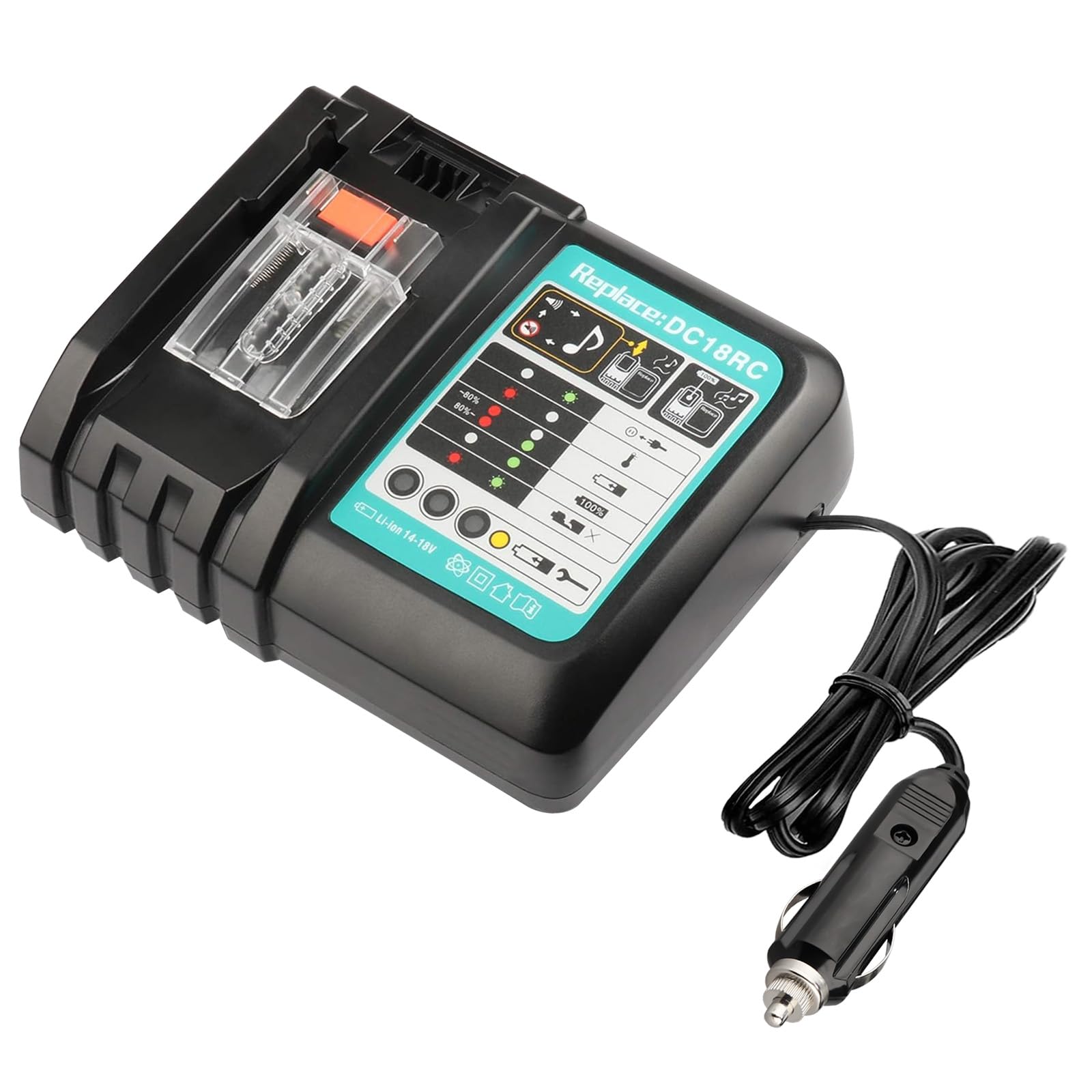 makita battery charger cigarette lighter Amazon.com: DC18RC Rapid Car Charger for Makita Battery 14.4V-18V use on Car,  Compatible with Makita Battery BL1850 BL1840B BL1820 BL1815 BL1860 BL1430  BL1450 : Tools & Home Improvement